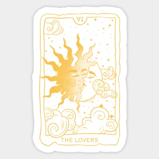 Tarot The lovers card Sticker